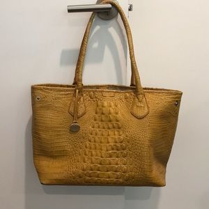 Brahmin Croc Embossed Tote